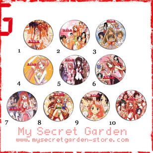 Love Hina ラブ ひな Anime Pinback Button Badge Set 1a or 1b ( or Hair Ties / 4.4 cm Badge / Magnet / Keychain Set )